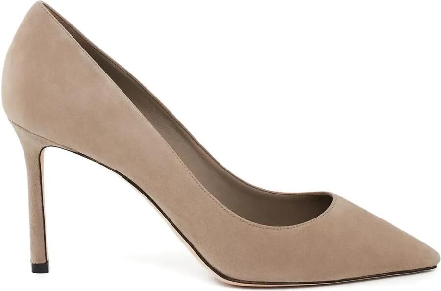 Jimmy Choo 85 mm Romy pumps met puntige neus Bruin