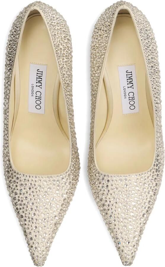 Jimmy Choo 95 mm Ixia leren pumps Beige - Foto 3