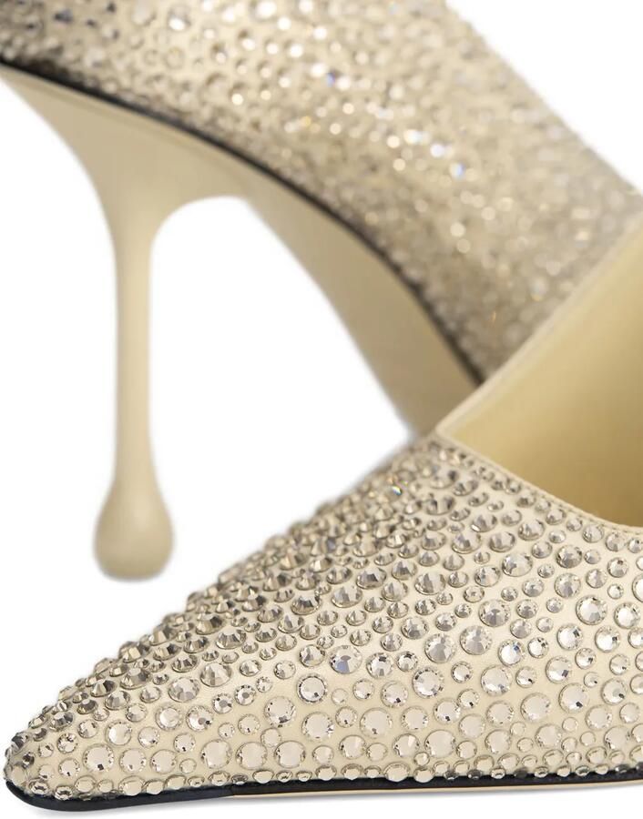 Jimmy Choo 95 mm Ixia leren pumps Beige - Foto 2