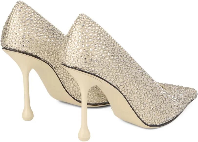 Jimmy Choo 95 mm Ixia leren pumps Beige - Foto 5