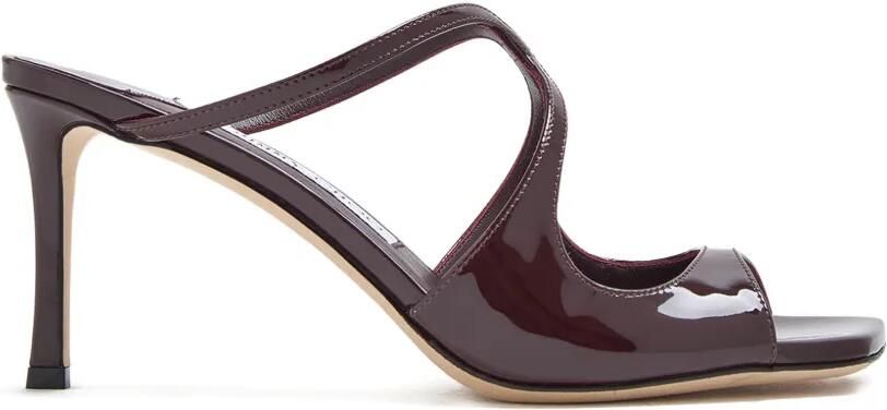 Jimmy Choo Anise leren sandalen met hak Bruin