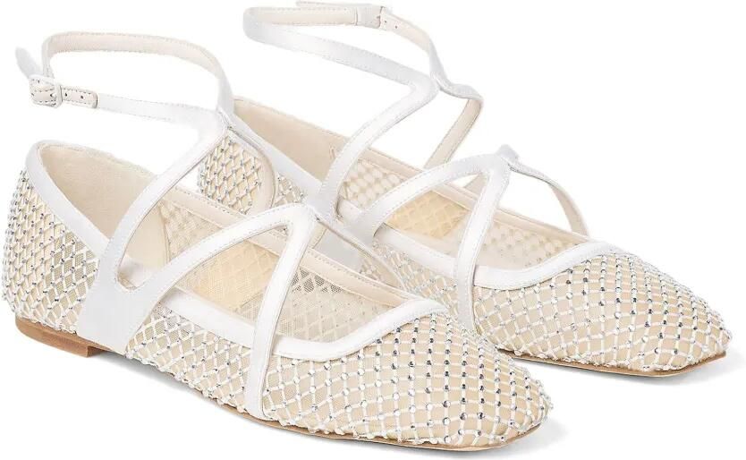 Jimmy Choo Astoria ballerina's Beige - Foto 4