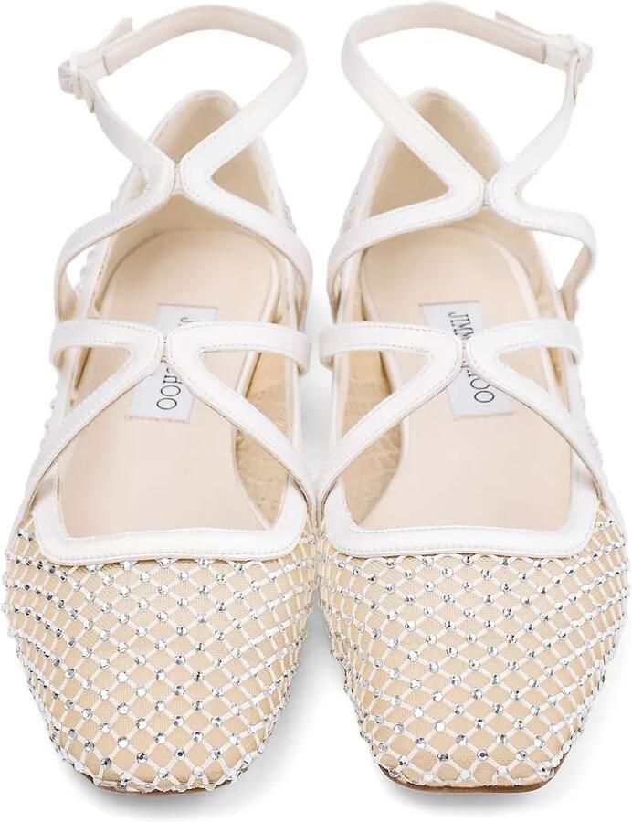 Jimmy Choo Astoria ballerina's Beige - Foto 3