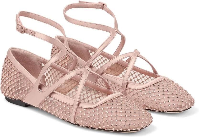 Jimmy Choo Astoria ballerina's Roze