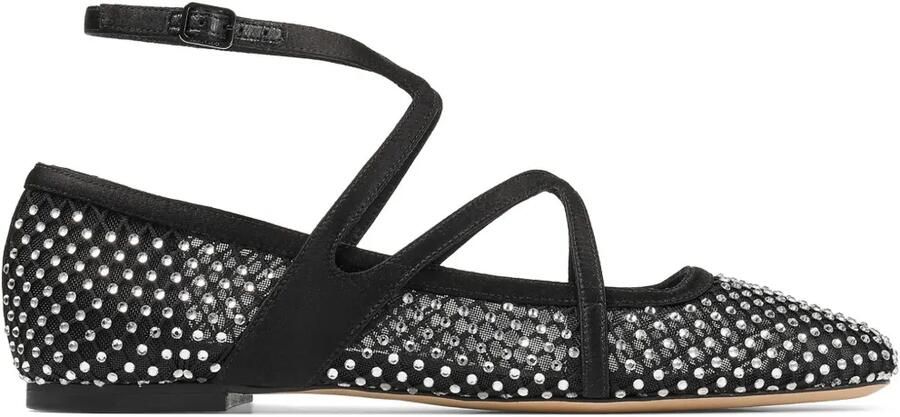 Jimmy Choo Astoria ballerina's Zwart