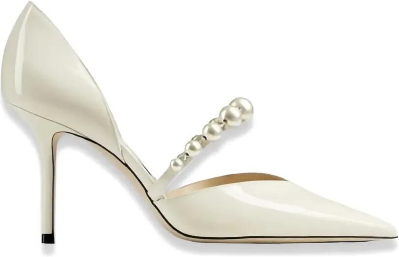 Jimmy Choo Aurelie 65 pumps met puntige neus Wit