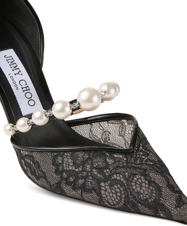 Jimmy Choo Aurelie 95 pumps met kant Zwart - Foto 2