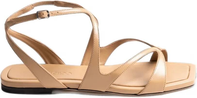 Jimmy Choo Ayla leren sandalen Beige