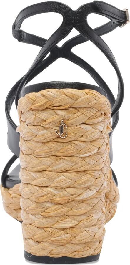 Jimmy Choo Ayla leren sandalen Zwart - Foto 4