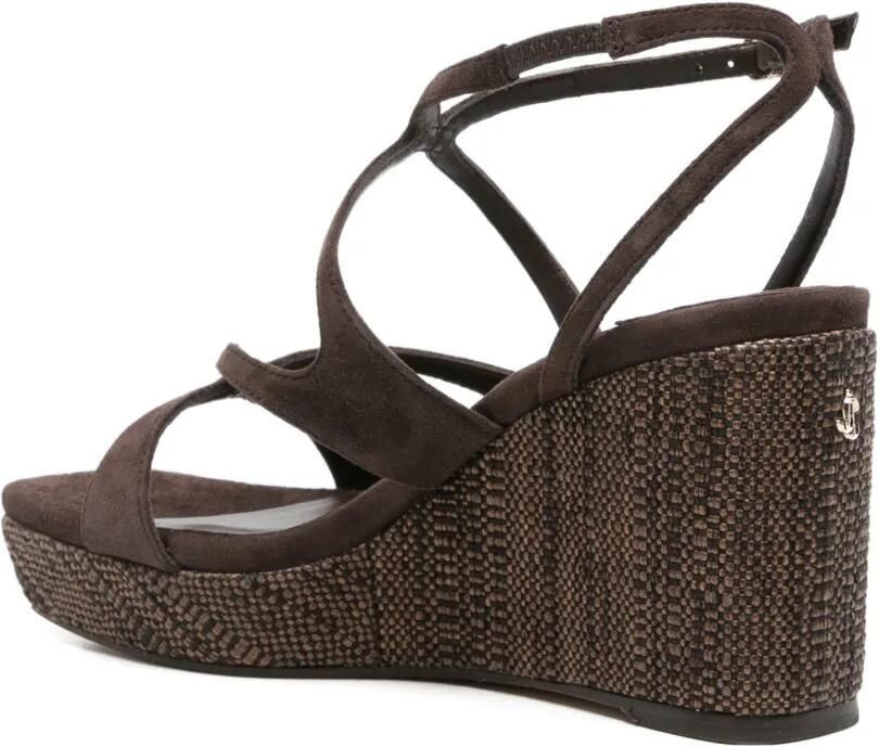 Jimmy Choo Ayla sandalen met sleehak Bruin - Foto 2