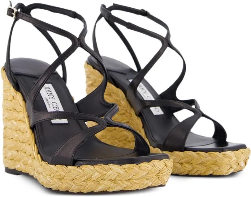 Jimmy Choo Ayla sandalen met sleehak Zwart - Foto 5
