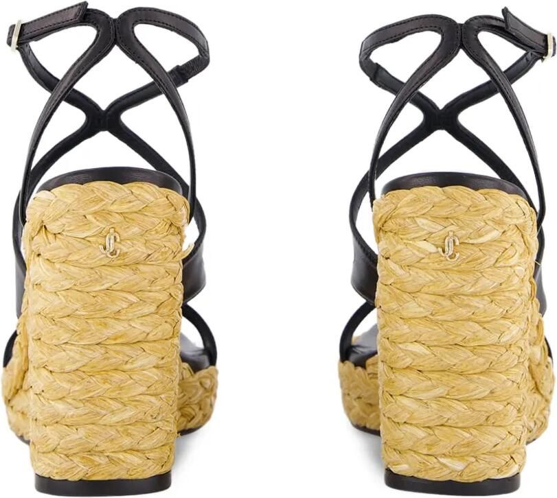 Jimmy Choo Ayla sandalen met sleehak Zwart - Foto 4