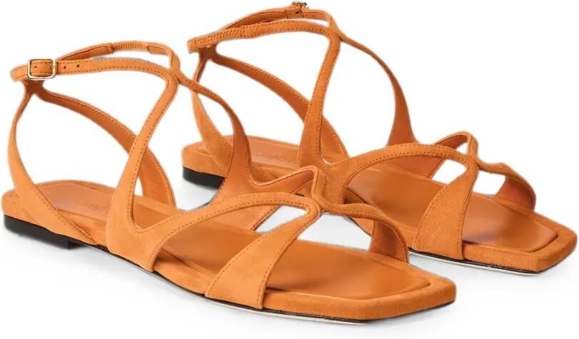 Jimmy Choo Ayla sunset suède sandalen Oranje - Foto 4