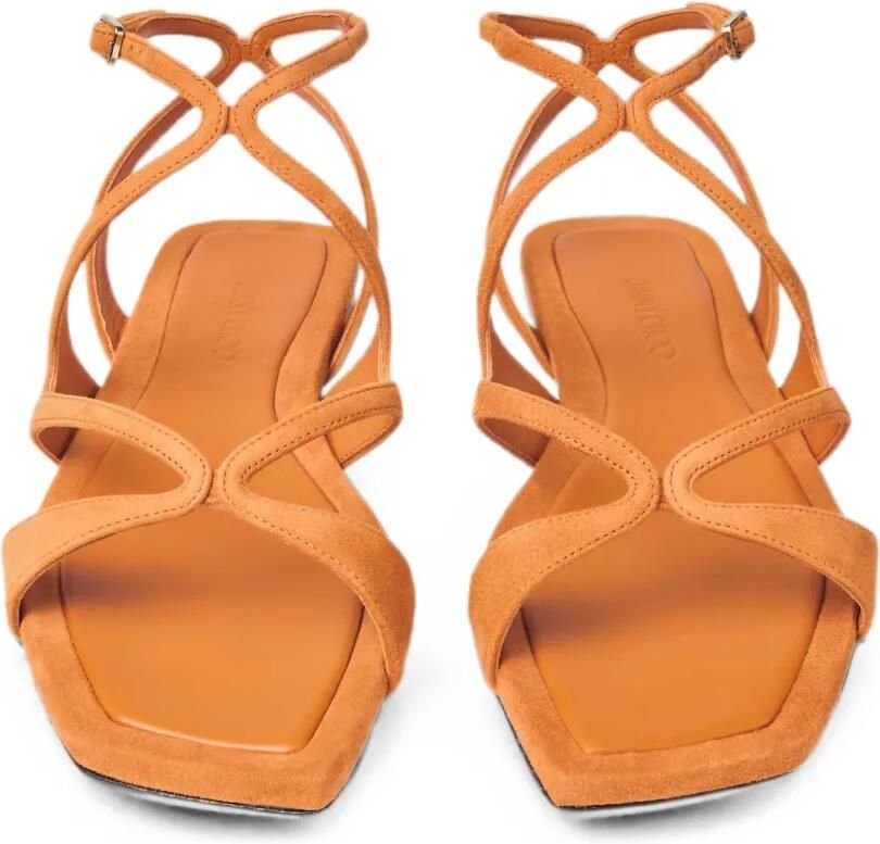 Jimmy Choo Ayla sunset suède sandalen Oranje - Foto 2