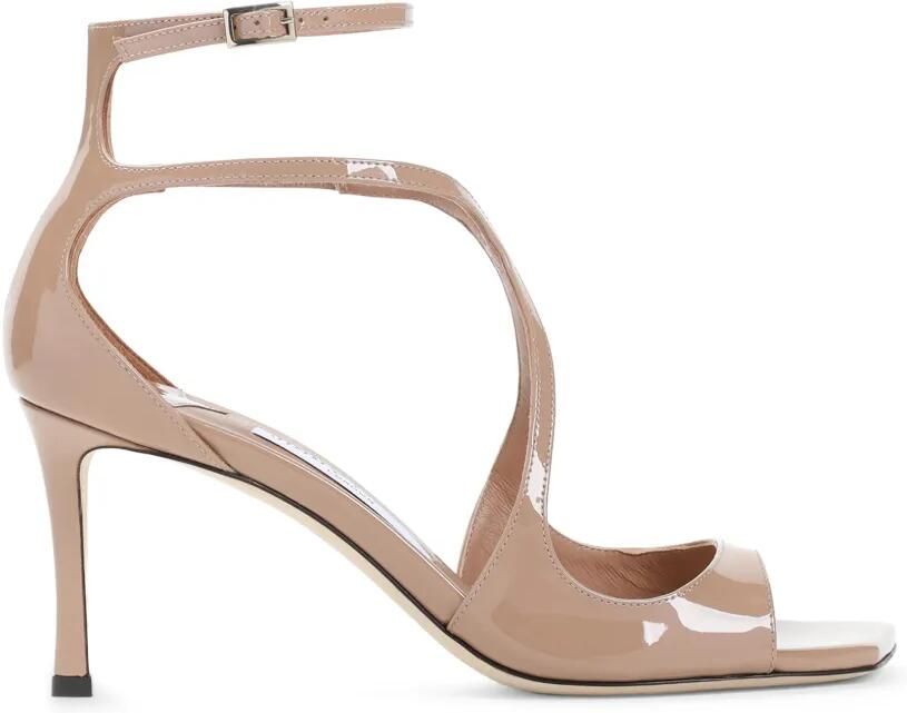 Jimmy Choo Azia 75 ballet-pink patent-leather sandals Roze