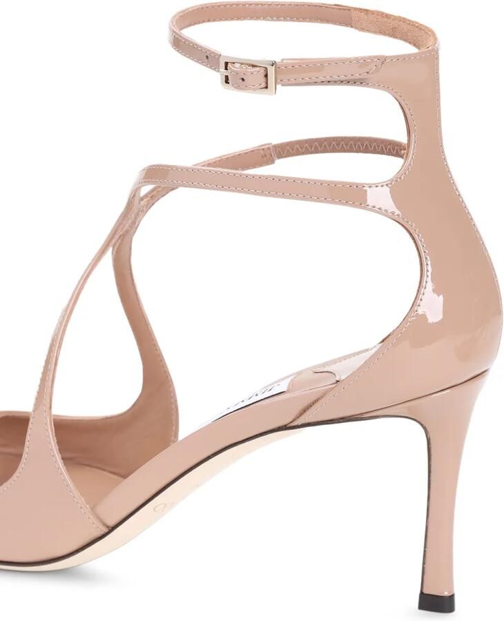 Jimmy Choo Azia 75 ballet-pink patent-leather sandals Roze - Foto 3