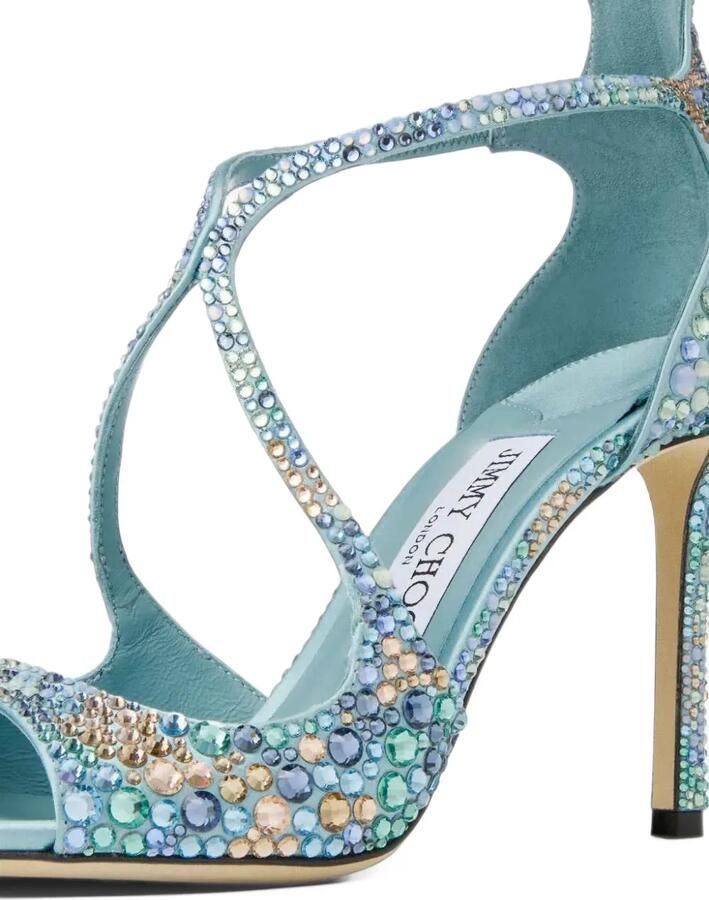 Jimmy Choo Azia sandalen verfraaid met kristal Blauw - Foto 3