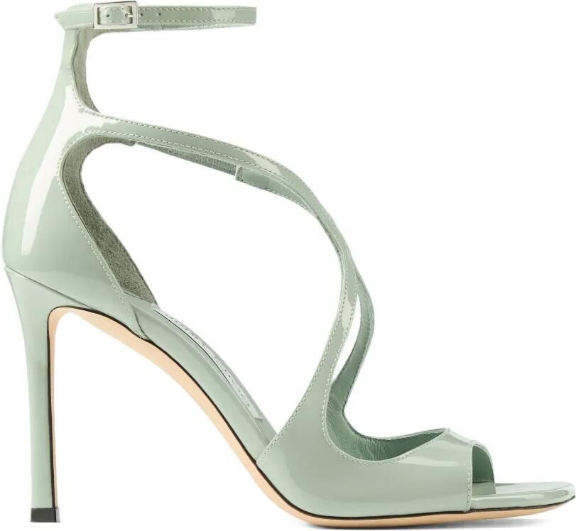Jimmy Choo Azia lakleren sandalen Groen