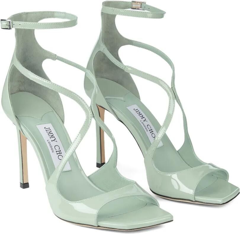 Jimmy Choo Azia lakleren sandalen Groen - Foto 3