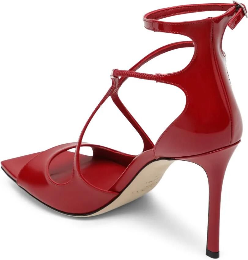 Jimmy Choo Azia lakleren sandalen Rood - Foto 2