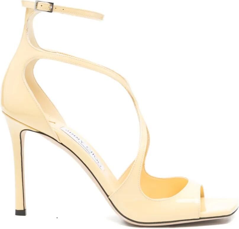 Jimmy Choo Azia leren sandalen Geel
