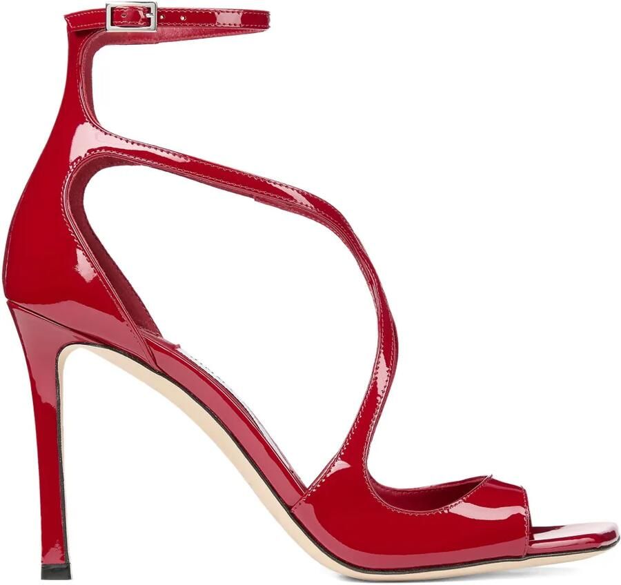 Jimmy Choo Azia leren sandalen Rood