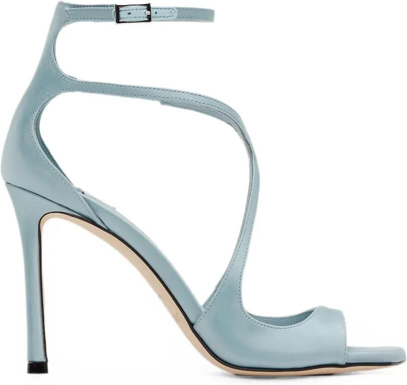 Jimmy Choo Azia sandalen met gekruiste bandjes Blauw