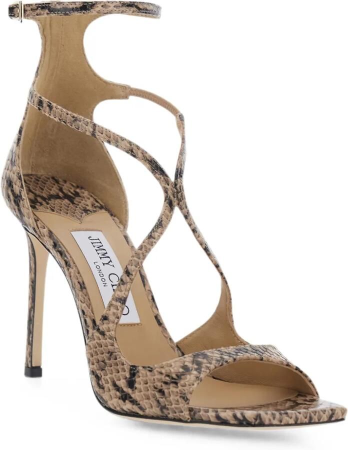 Jimmy Choo Azia sandalen met slangenprint Beige - Foto 3