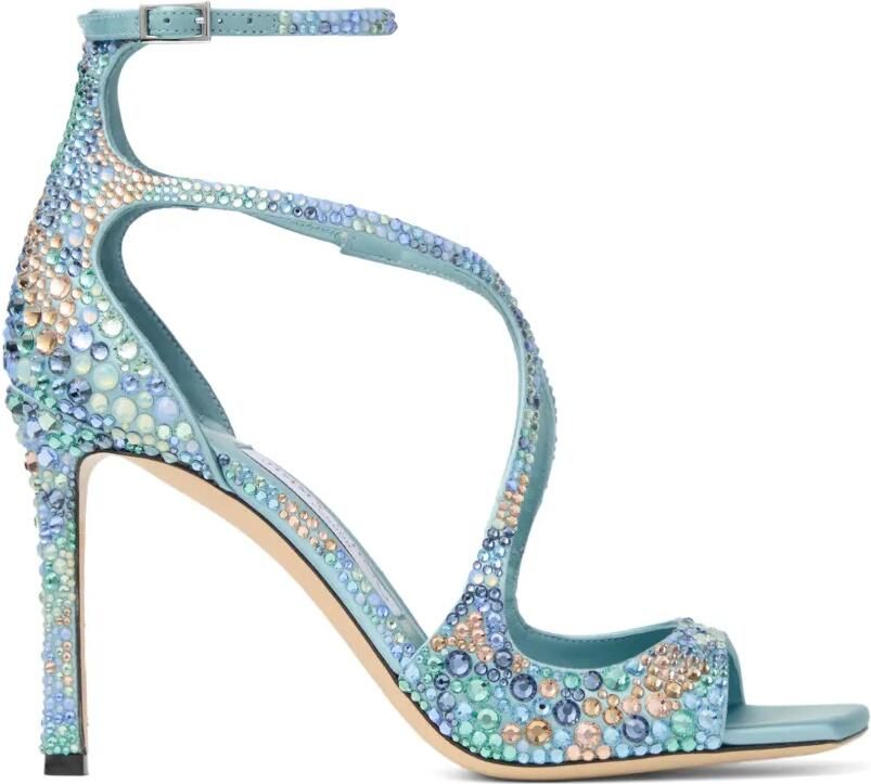 Jimmy Choo Azia sandalen verfraaid met kristal Blauw