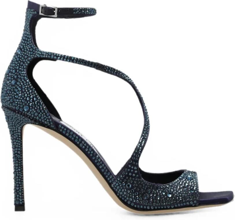Jimmy Choo Azia sandalen verfraaid met kristal Blauw