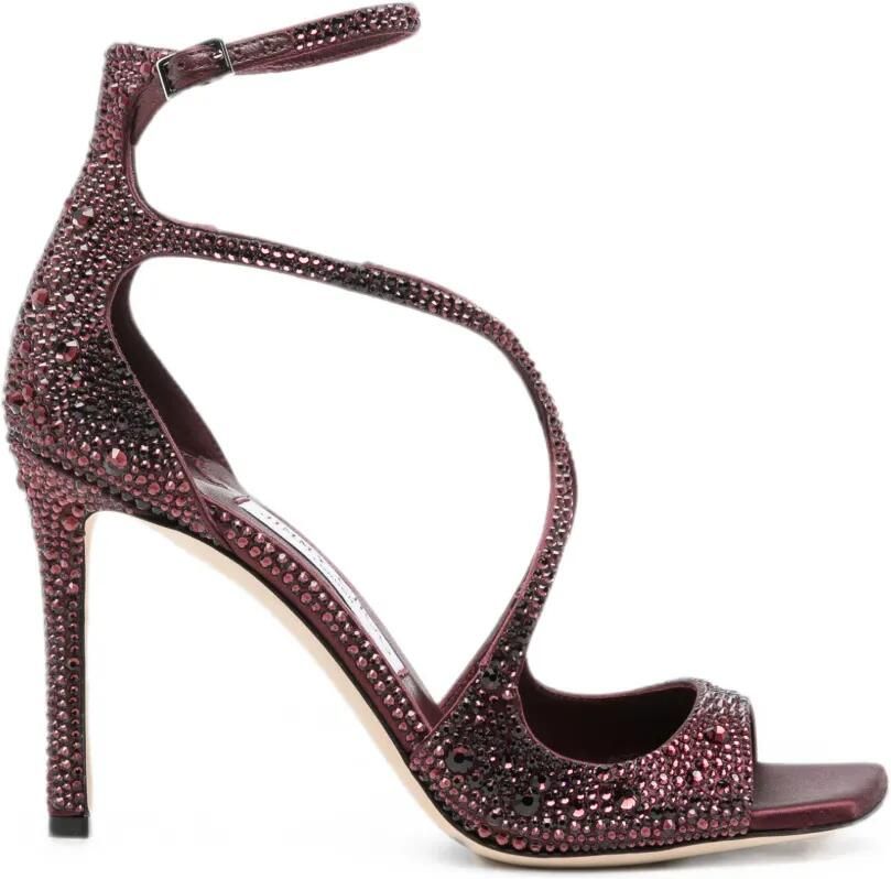 Jimmy Choo Azia sandalen verfraaid met kristal Paars