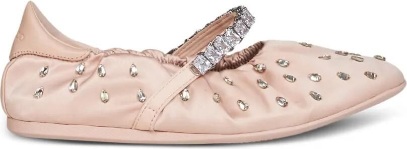 Jimmy Choo Ballerina's met kristallen Roze