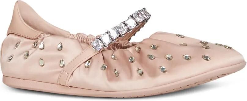 Jimmy Choo Ballerina's met kristallen Roze - Foto 3