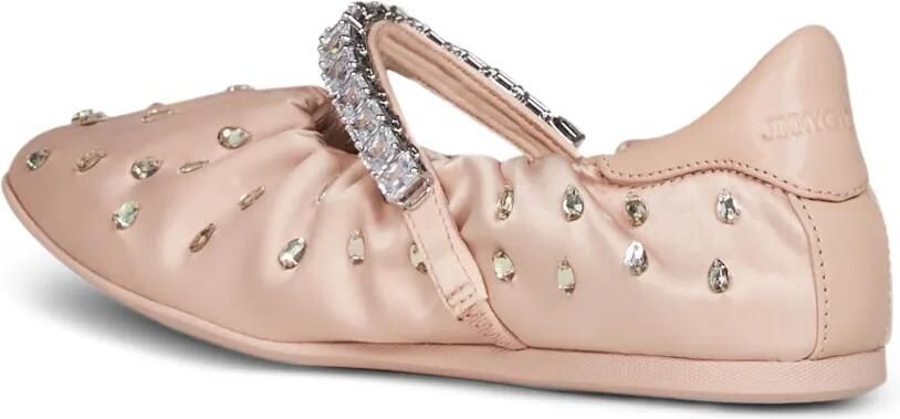 Jimmy Choo Ballerina's met kristallen Roze - Foto 2