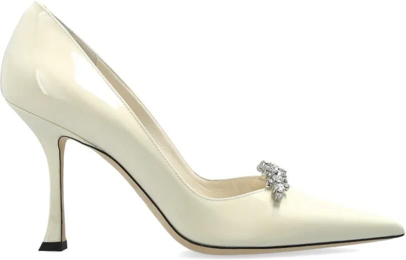 Jimmy Choo Belinda pumps verfraaid met kristallen Wit