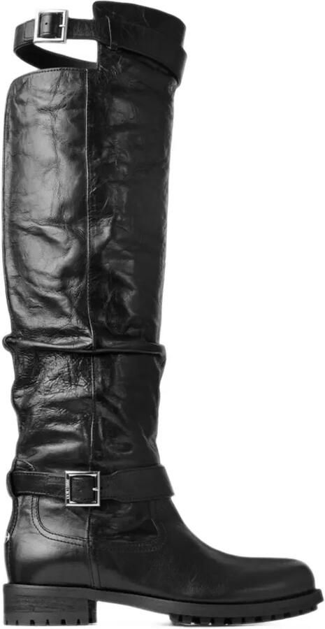 Jimmy Choo Biker knee boots Zwart