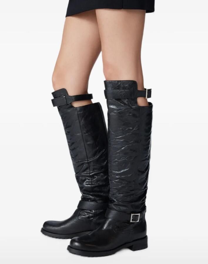 Jimmy Choo Biker knee boots Zwart - Foto 4