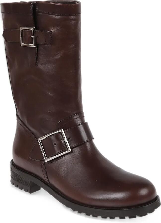 Jimmy Choo Biker Mid leather ankle boots Bruin - Foto 3