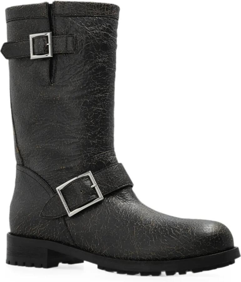 Jimmy Choo Biker Mid laarzen met gespbandje Zwart - Foto 2