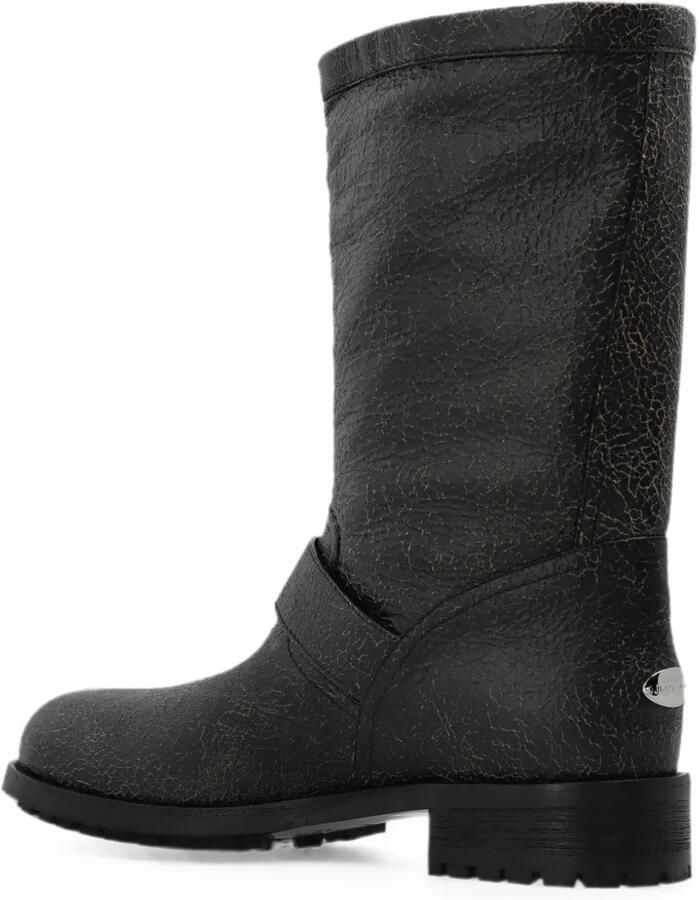 Jimmy Choo Biker Mid laarzen met gespbandje Zwart - Foto 4