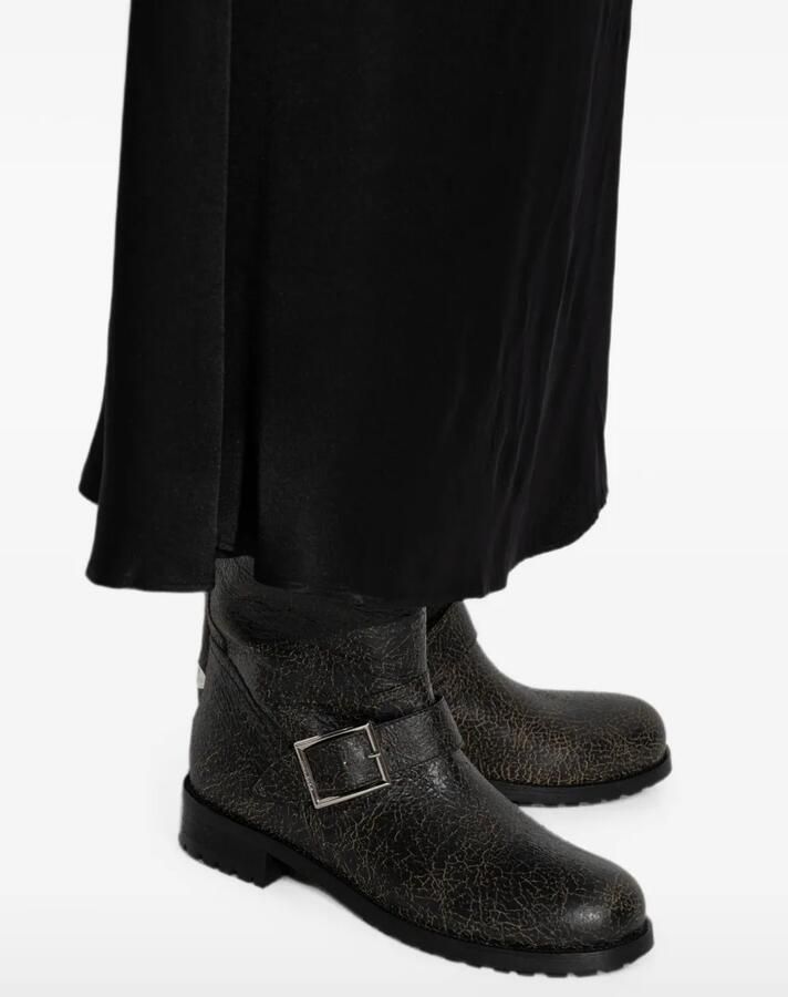 Jimmy Choo Biker Mid laarzen met gespbandje Zwart - Foto 3