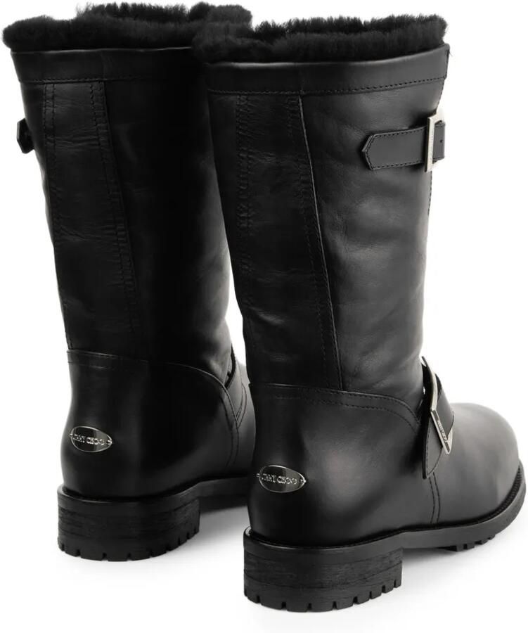 Jimmy Choo Biker Mid laarzen met gespbandje Zwart - Foto 2