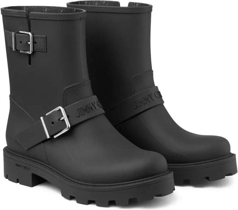 Jimmy Choo Biker Rain laarzen met gespbandje Zwart - Foto 4