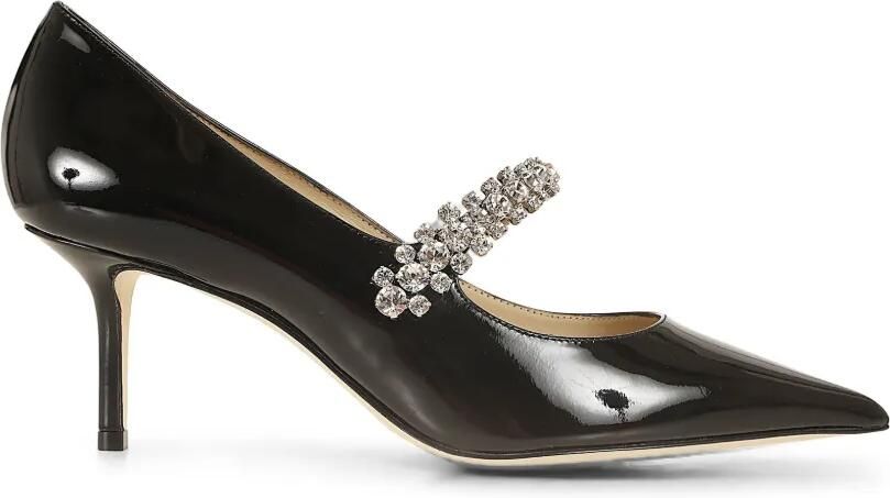 Jimmy Choo Bing 65 lakleren pumps met kristallen Zwart