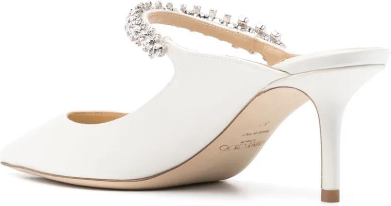 Jimmy Choo Bing 65 mm leren muiltjes Wit - Foto 2