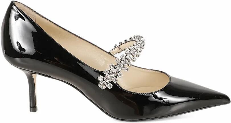 Jimmy Choo Bing crystal-embellished leather pumps Zwart