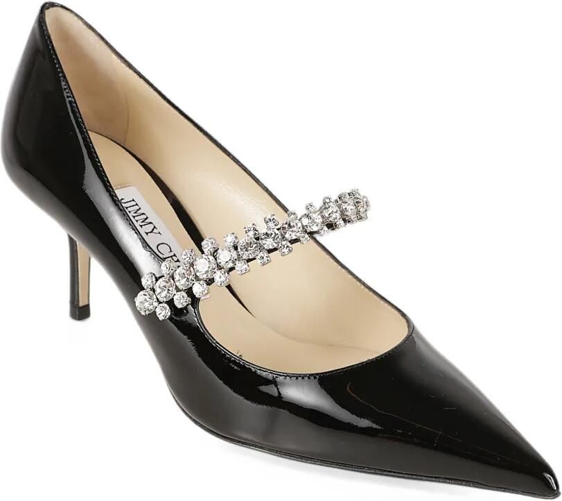 Jimmy Choo Bing crystal-embellished leather pumps Zwart - Foto 2