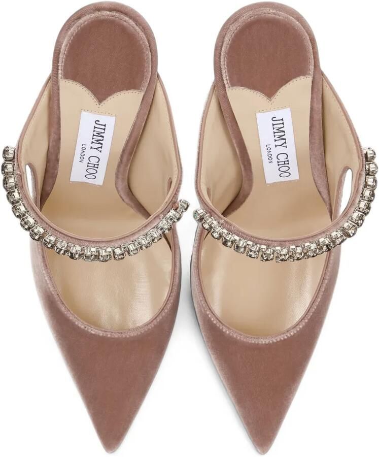Jimmy Choo Bing crystal-embellished mules Roze - Foto 2
