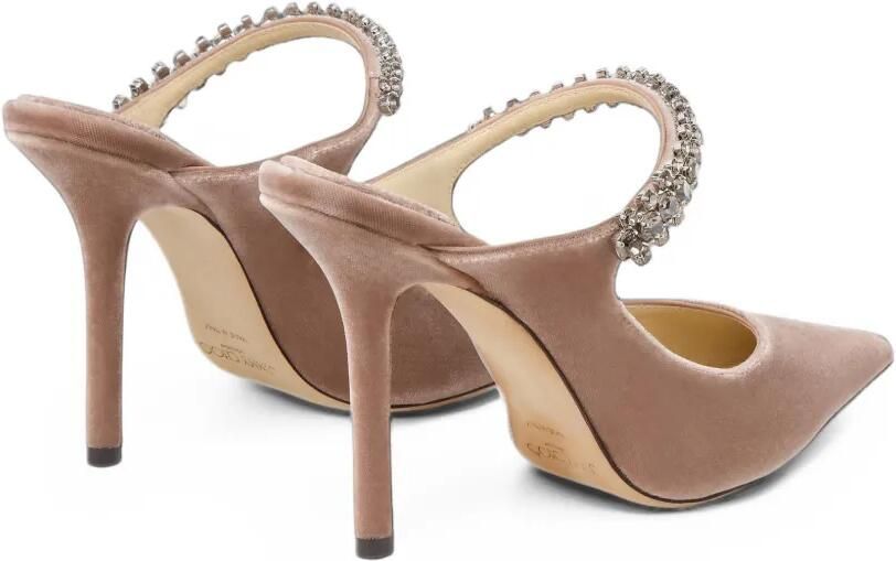 Jimmy Choo Bing crystal-embellished mules Roze - Foto 5