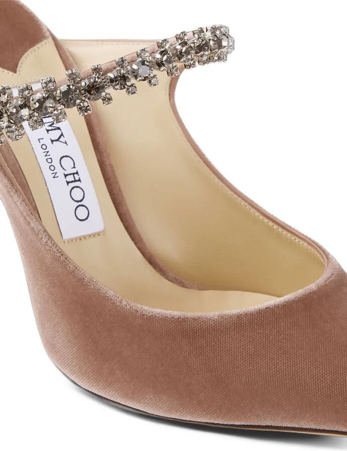 Jimmy Choo Bing crystal-embellished mules Roze - Foto 3